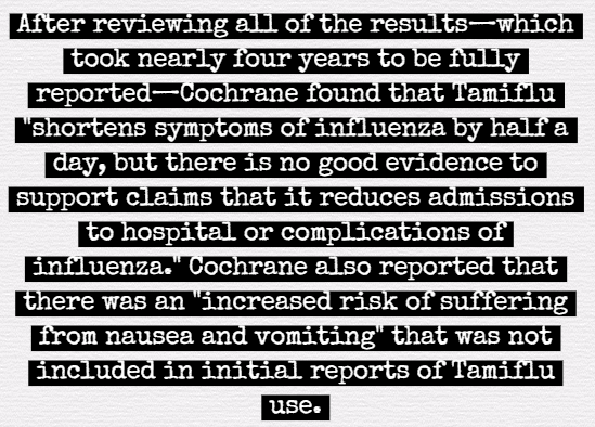 Tamiflu results