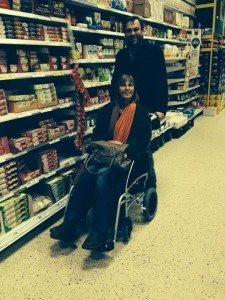Jan Egerton in wheelchair