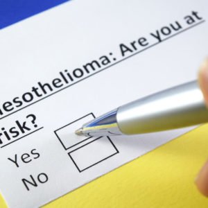 risk of mesothelioma at work 